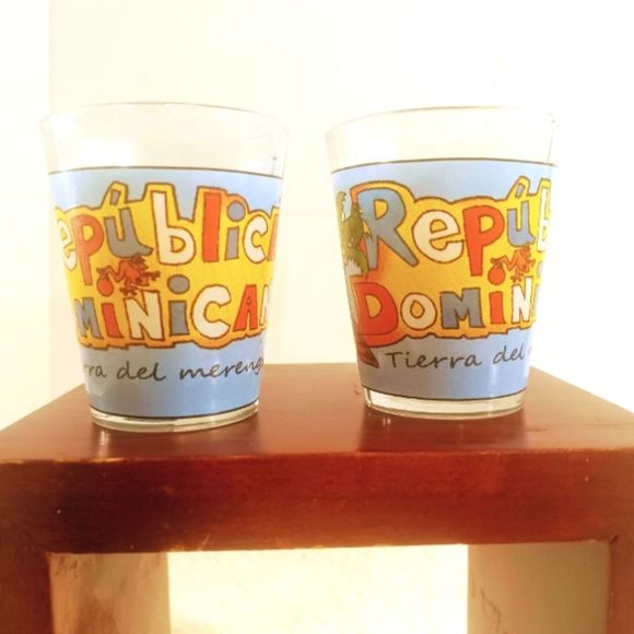 Republica Dominican Shot Glasses - Picture 3 of 3